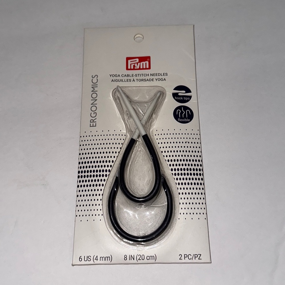 Brand New Sealed Prym 8” Yoga Cable Stitch Needles